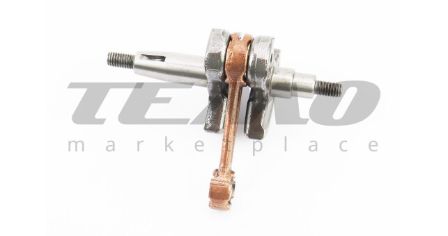 Колінвал 1E40F шатун - жовтий - фото 1