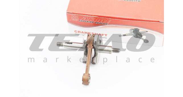 Коленвал 1E36F шатун - желтый - фото 1