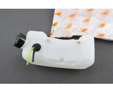 Бак топливный 1E40F-1E44F (крепление 2отв, горловина прямая)