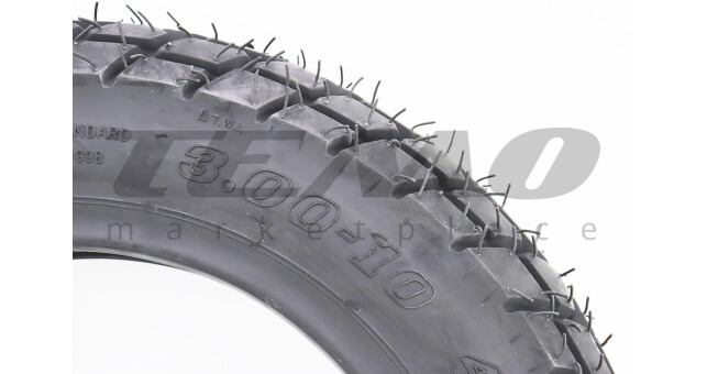 Шина для мотоцикла EUROMINA CA184A 3.00-10 бескамерная шипованная - фото 2