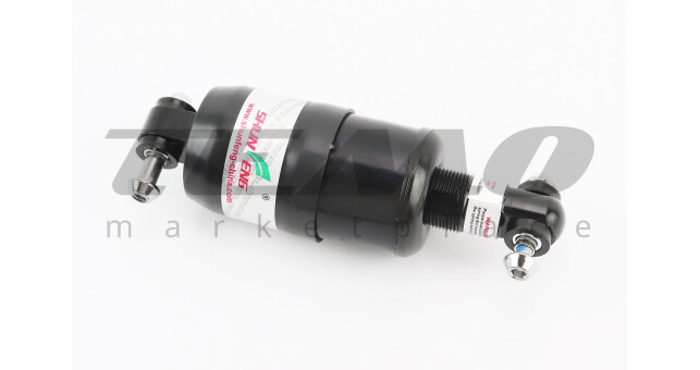 Амортизатор закритий 150 мм регульований, чорний - фото 1