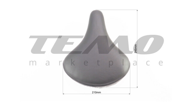 Сидіння ХВЗ 245x210 мм, чорне CROSSRIDE - фото 2