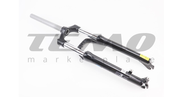 Вилка 26" амортизационная, без резьбы 1-1/8" (28,6 мм), шток 255 мм, с ходом 100 мм, Disk-brake, Preload, алюминиевая, чёрная XCE 28 - фото 2