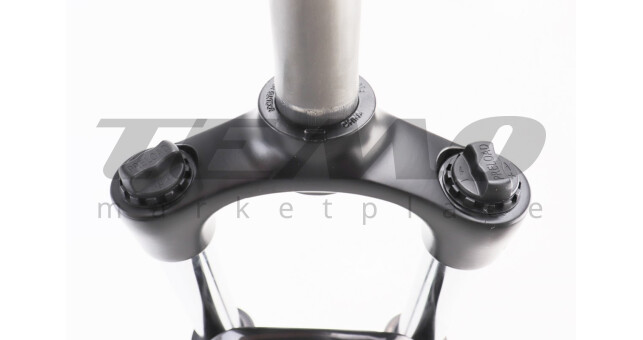 Вилка 26" амортизационная, без резьбы 1-1/8" (28,6 мм), шток 255 мм, с ходом 100 мм, Disk-brake, Preload, алюминиевая, чёрная XCE 28 - фото 3