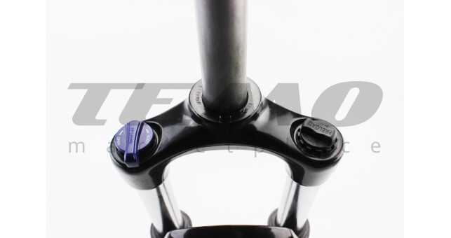 Вилка 29" амортизационная, без резьбы 1-1/8" (28,6 мм), шток 255 мм, с ходом 100 мм, Disk-brake, пружинно-масляная, Lockout, алюминиевая, чёрная XCT HLO - фото 3