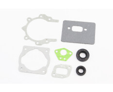 Прокладки двигателя 1E40F-1E44F, к-кт 5 деталей, + сальники (15x30x7+12x22x7), (на блистере)