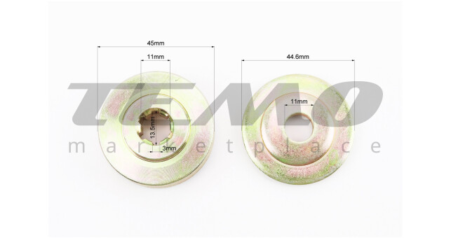 Фланці (шайби) редуктора нижнього к-кт 2шт - фото 3