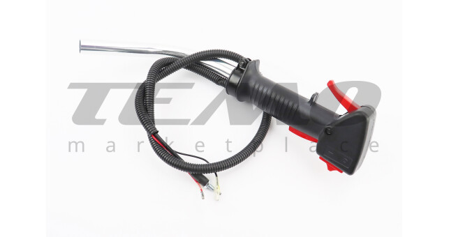 Ручка газа + трос Тип 2, (курок "вузький", з трубою) - фото 2