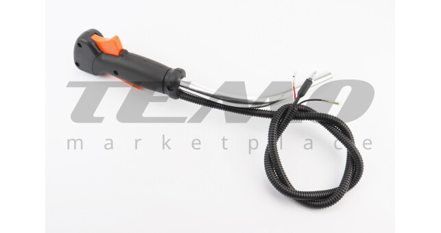 Ручка газа + трос Тип 7, (курок "широкий", з трубою) - фото 2