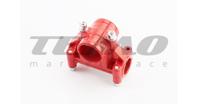 Кріплення ручок до труби D-26 мм к-кт, червоне - фото 1