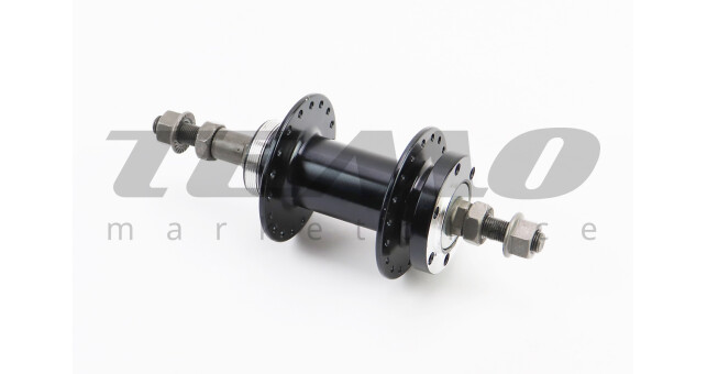 Втулка задняя MTB алюминиевая 14Gx36H под вольнобег, Disk-brake, крепл. гайка, чёрная SF-A210R - фото 2