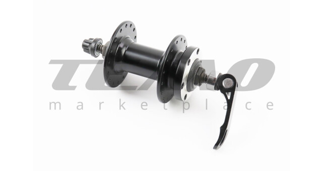 Втулка передняя MTB алюминиевая 14Gx32H, Disk-brake, крепл. эксцентрик, чёрная KT-MD7F - фото 2