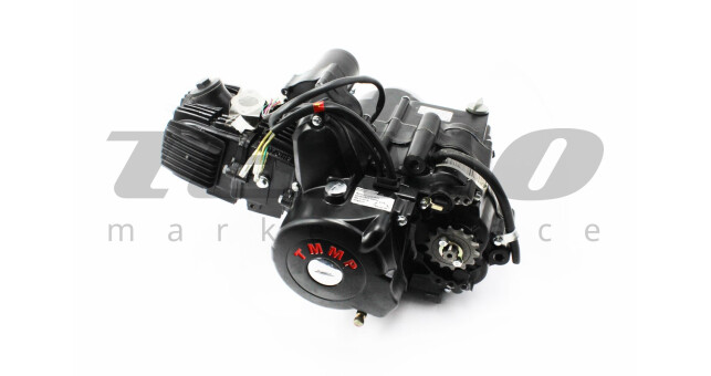 Двигун для квадроцикла (мопедний) в зборі 110куб - "механіка" (1передача + 1 задня) - фото 2