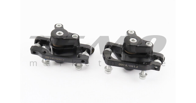 Тормоз Disk-brake передний (F160/R140 мм)+задний (F180/R160 мм), диски 160 мм, крепл. 6 болтов, чёрный DX-2012 - фото 2