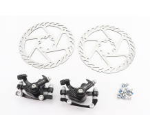 Тормоз Disk-brake передний (F160/R140 мм)+задний (F180/R160 мм), диски 160 мм, крепл. 6 болтов, чёрный DX-2012