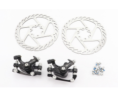 Тормоз Disk-brake передний (F160/R140 мм)+задний (F180/R160 мм), диски 160 мм, крепл. 6 болтов, чёрный DX-2012