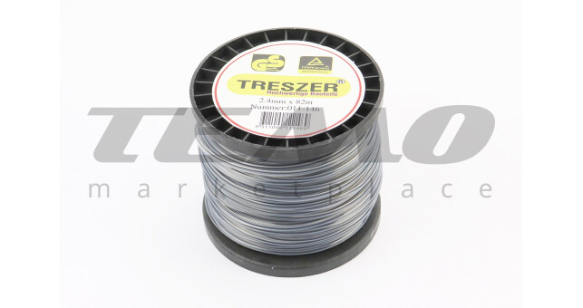 Леска d-2,4mm, 82м "квадрат", двухкомпонентная - фото 1