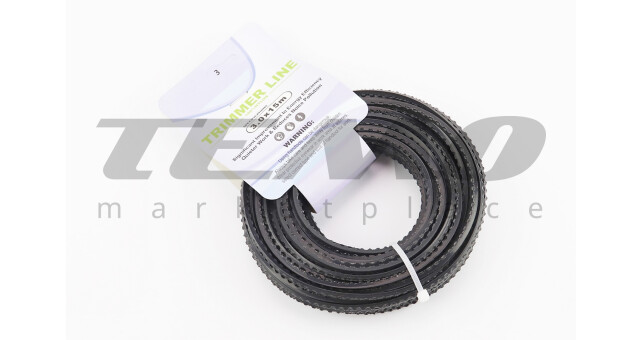 Леска d-3,0mm, 15м "зубчатая" - фото 1