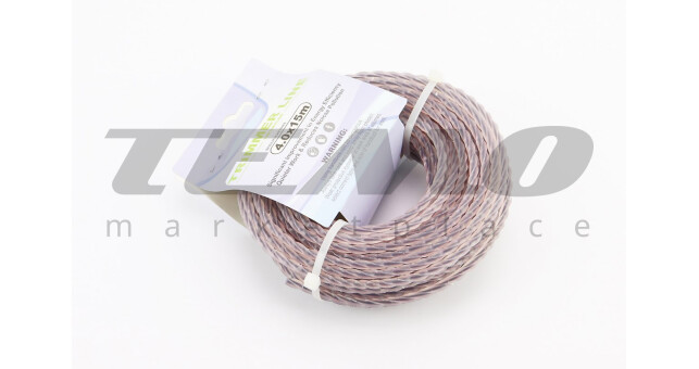 Леска d-4,0mm, 15м "сверло", двухкомпонентная (разные цвета) - фото 1