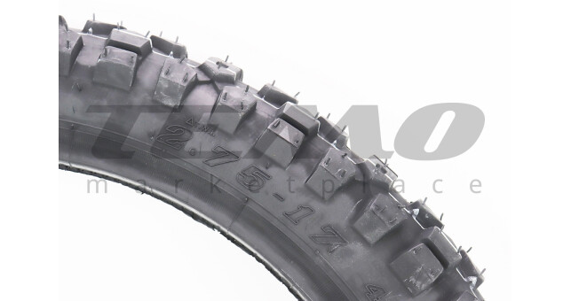 Шина для мотоцикла CASUMINA CROSS CA113A 2.75-17 камерна шипована - фото 2