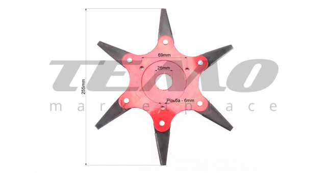 Нож сегментный 6Тх255 мм на блистере - фото 2